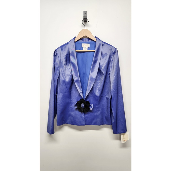 NWT Vintage Landa Women's Taffeta Blazer Jacket, Size 14 In Orchid Color. Formal - Picture 1 of 6